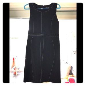 NEW YORK & CO Black dress with white stitching
